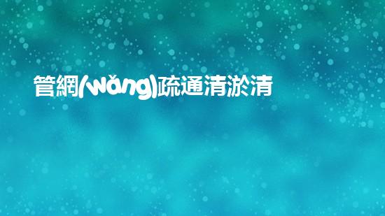 管網(wǎng)疏通清淤清淤工程中的秘密技術(shù)揭秘你不明白的施工技巧和留意事項！
